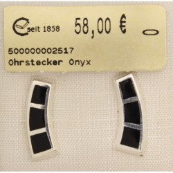 925 Ohrstecker Onyx